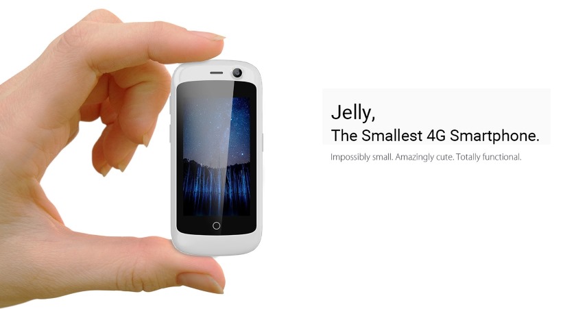 Jelly: самый маленький 4G-смартфон в мире на Android Nougat