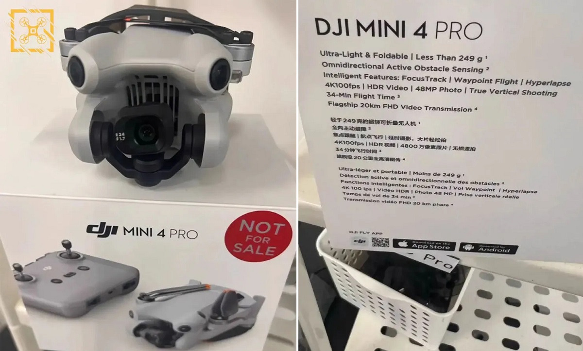 4K camera with 100 FPS, 249g weight and 34 minutes of flight time from €799 - DJI Mini 4 Pro price in Europe now available