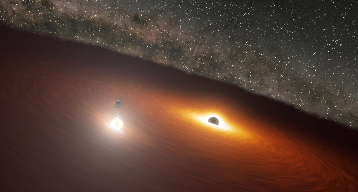Astronomer upptäcker ett andra supermassivt svart hål i den aktiva galaxen OJ 287 - 150 miljoner gånger mer massivt än solen