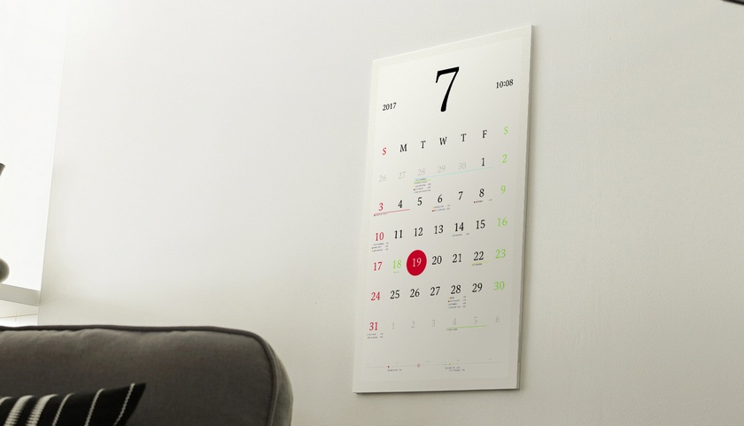 Magic Calendar: смарт-календарь на электронной бумаге