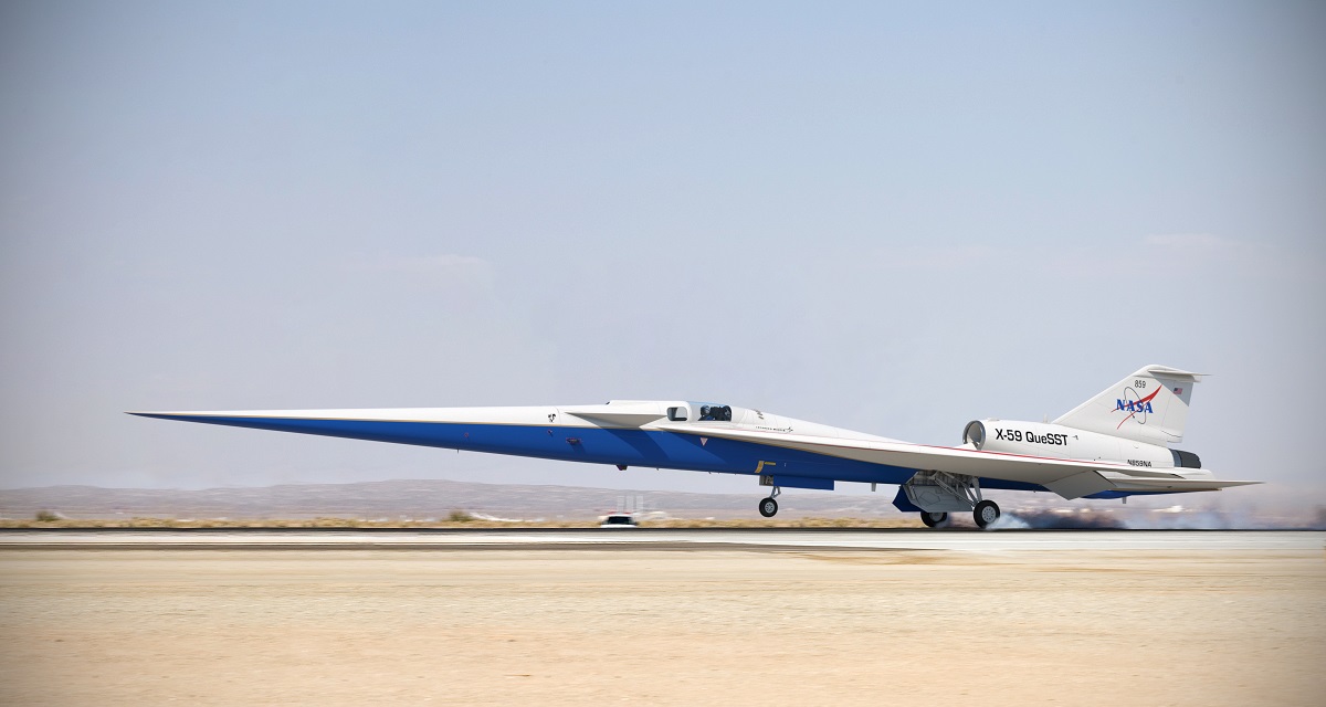 El avión supersónico de pasajeros X-59 de la NASA realizará su vuelo inaugural antes de finales de 2023