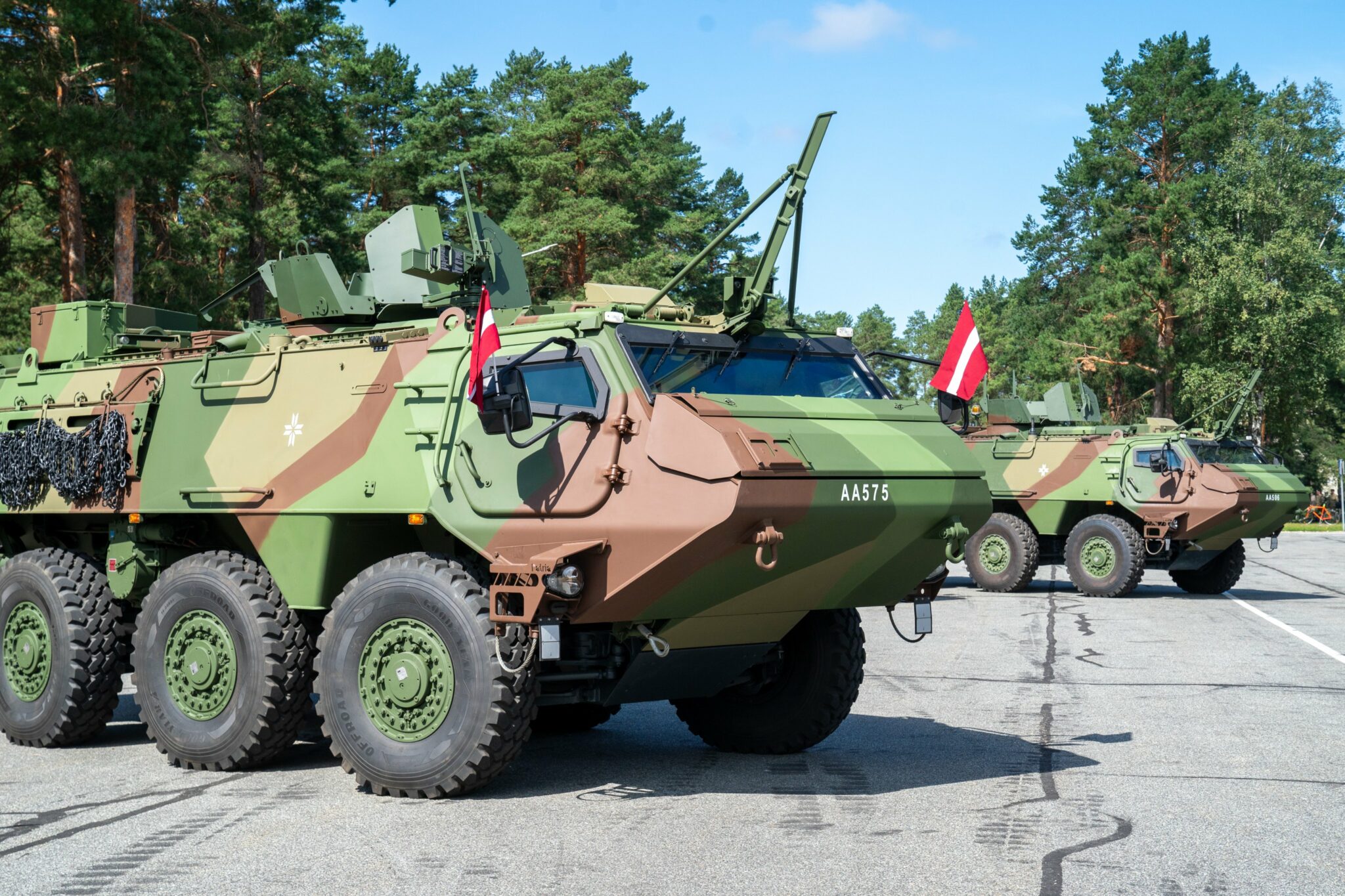 Latvian Army receives first locally produced Patria armoured personnel ...