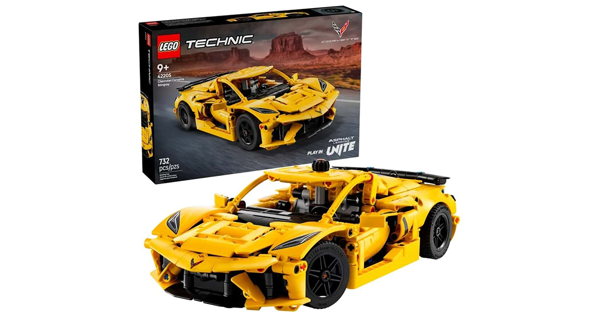 Corvette Stingray C8 за $59.99: Lego представила новый конструктор из серии Technic