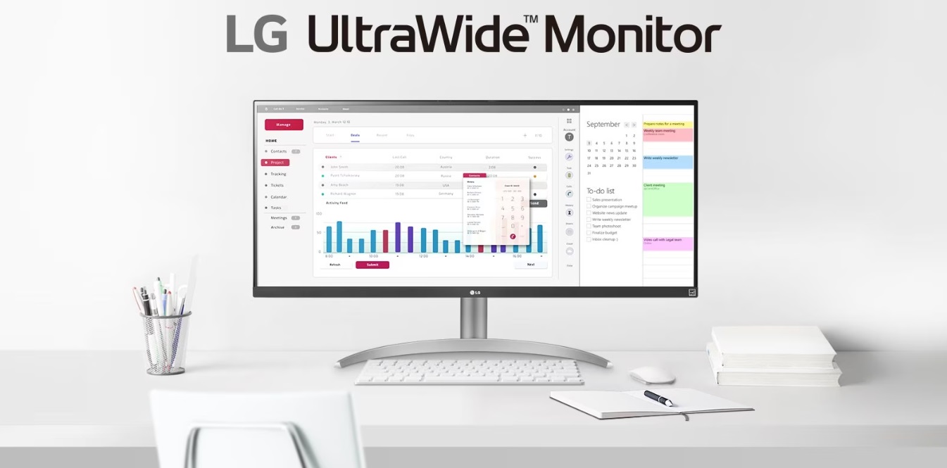 LG brengt een ultrabrede monitor met 100Hz verversingssnelheid en AMD FreeSync-ondersteuning uit in Europa