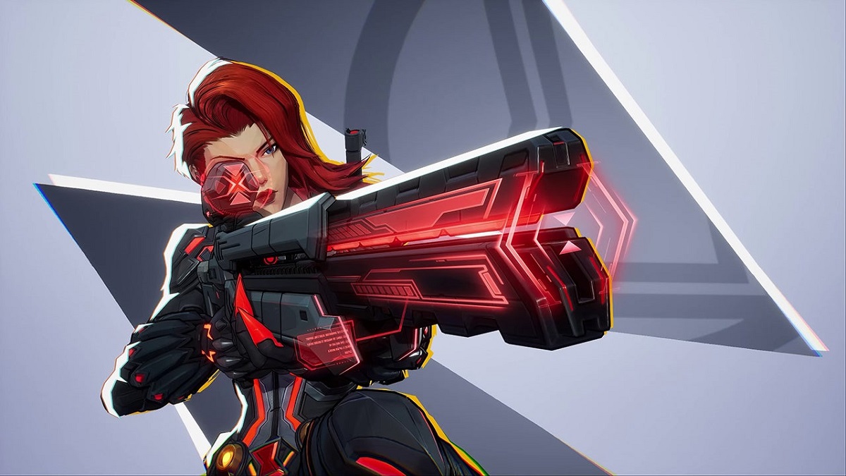 The official art of Black Widow in the Marvel Rivals game is impressively detailed