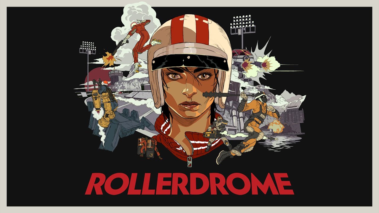 Gameplay and details of Rollerdrome - a blood sport with shooting on rollers