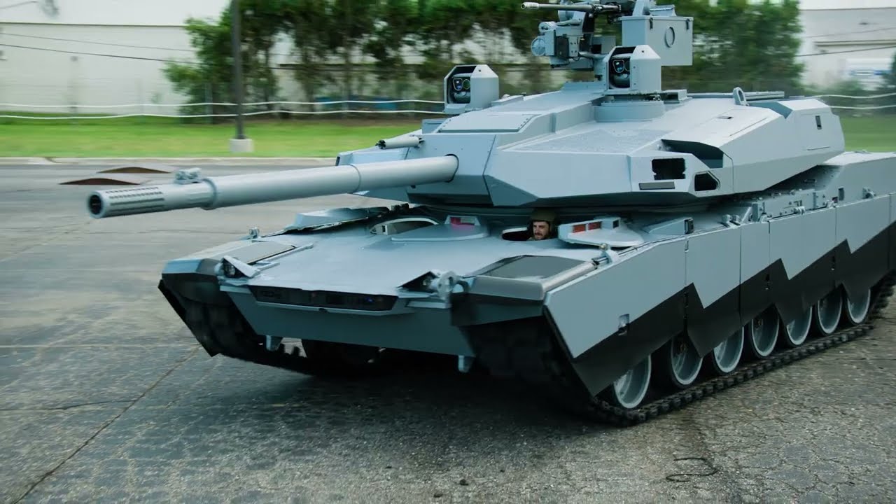 General Dynamics showed for the first time a prototype of the next generation AbramsX tank