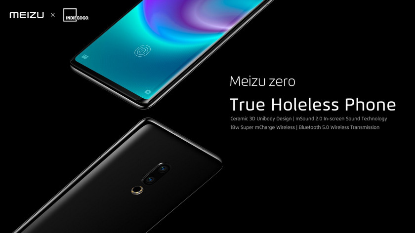 Meizu Zero уже на Indiegogo: смартфон без портов и кнопок оценили в $1300