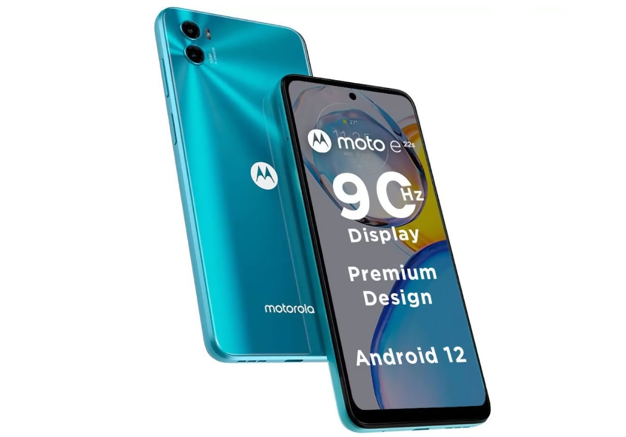 Moto E22s: budget smartphone with 90 Hz screen, MediaTek Helio G37 chip and 5000 mAh battery