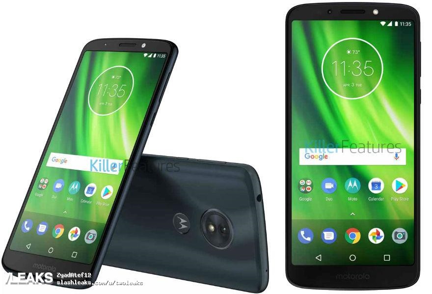 The frameless smartphone Moto G6 Play appeared on new renderings