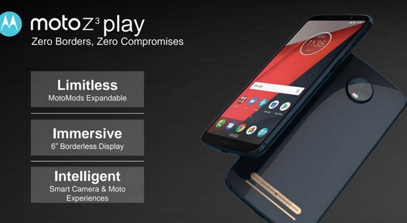 Новые рендеры Moto Z3 Play: безрамочный экран, двойная камера и сканер отпечатков пальцев на боковой стороне