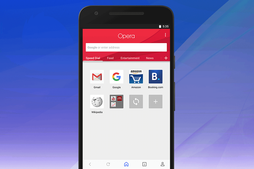 Opera для Android получила новый дизайн