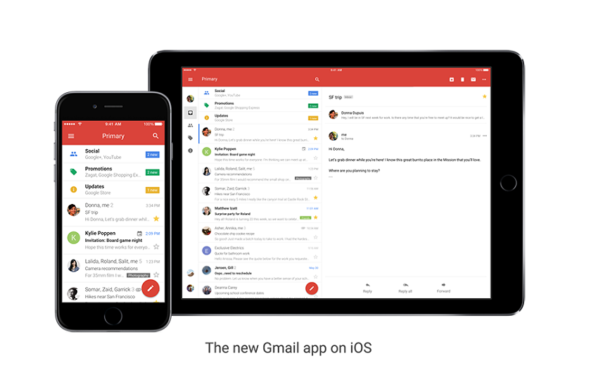 Gmail и Google Календарь для iOS получили обновление