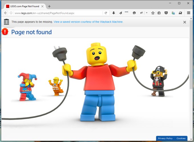 Firefox покажет архивные страницы вместо ошибки 404