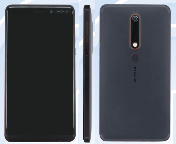 The first photos of the smartphone Nokia 6 (2018) with a display 18: 9