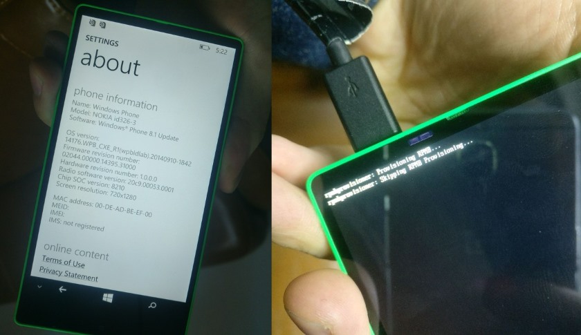 Отмененный безрамочный Nokia Lumia на живых фото