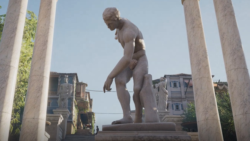 Ubisoft covered the nakedness of the statues in the new Assassin's Creed Origins