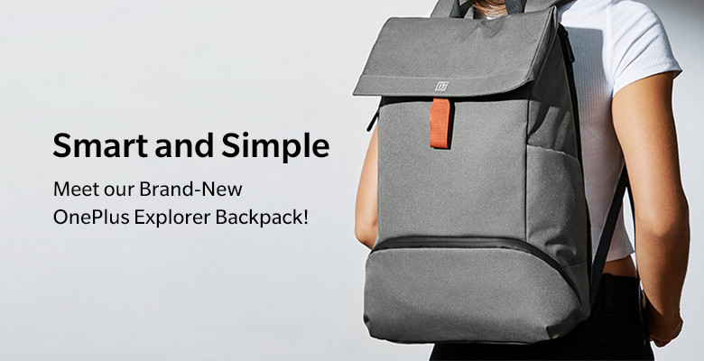 Вместе с OnePlus 6T представят стильный рюкзак OnePlus Explorer