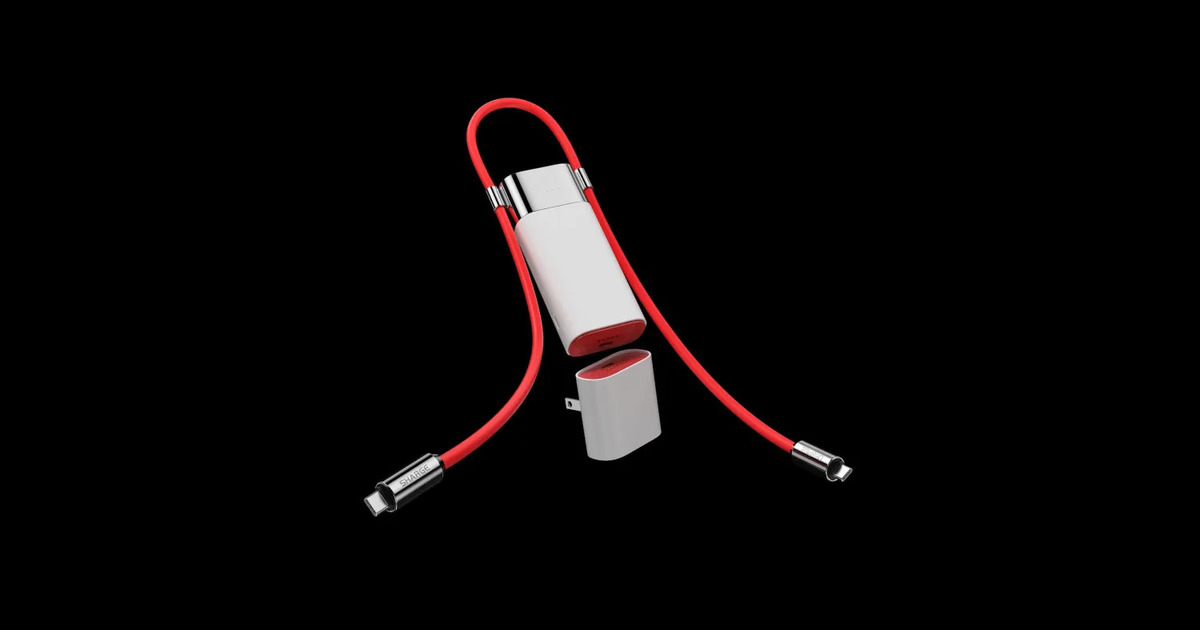 OnePlus und Sharge bringen "Pouch"-Batterie mit integriertem ultraschnellem Ladegerät und Magnetkabel auf den Markt