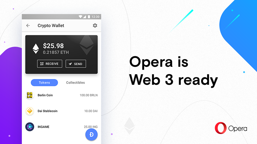Opera запустила свой криптовалютный браузер для Android