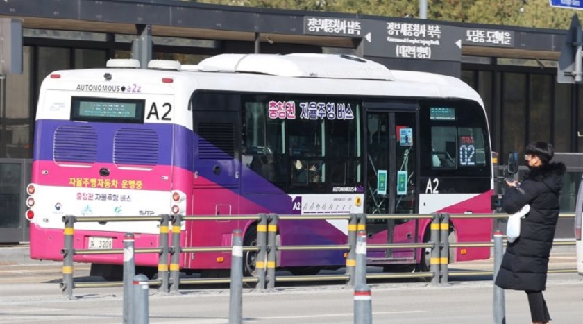 В Южной Корее начали курсировать первые беспилотные автобусы