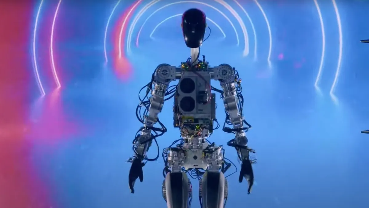 Elon Musk presentó un prototipo del robot-humanoide Optimus