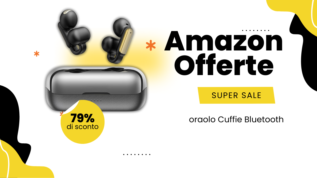 oraolo Cuffie Bluetooth Senza Fili – Mega Sconto di 86€!