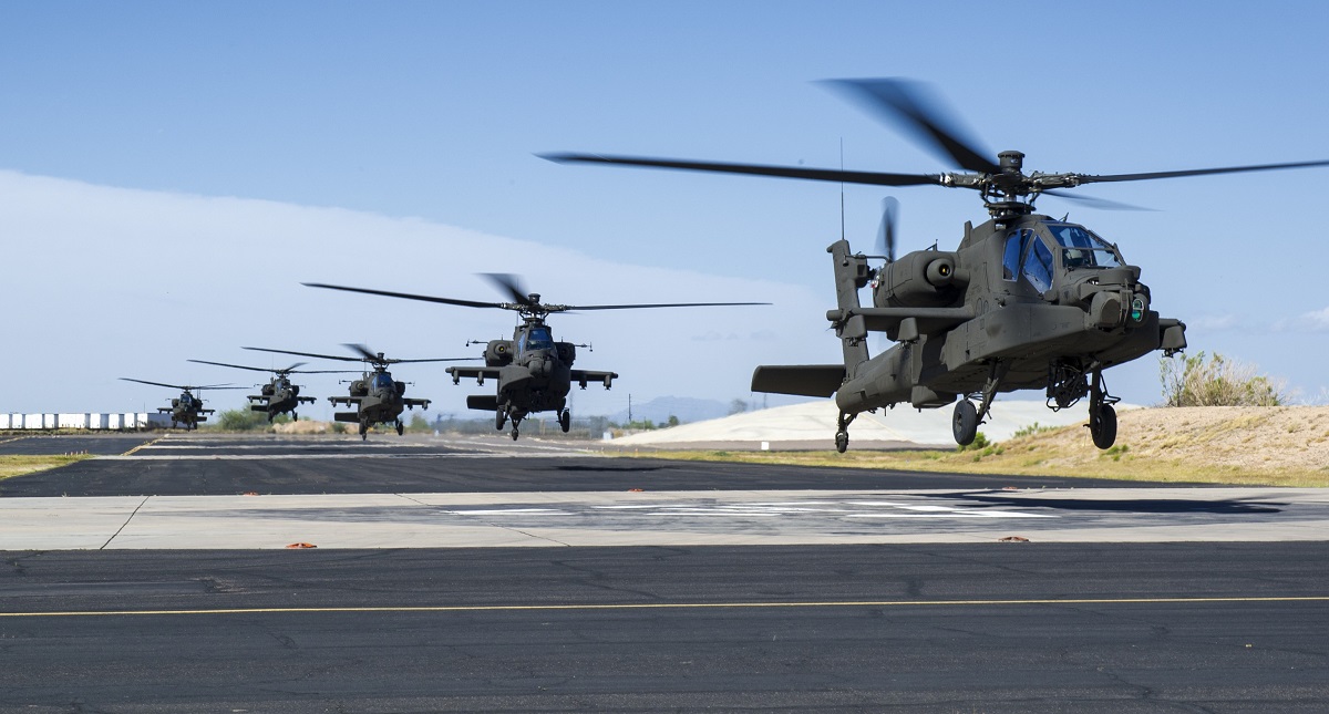 Die USA haben den Verkauf von Dutzenden AH-64E-Apache-Kampfhubschraubern, 7 650 APKWS=II-Bausätzen für intelligente Bomben und Tausenden von AGM-114R2 Hellfire-, AGM-179A JAGM- und Stinger-Raketen im Wert von 12 Mrd. Dollar an Polen genehmigt.