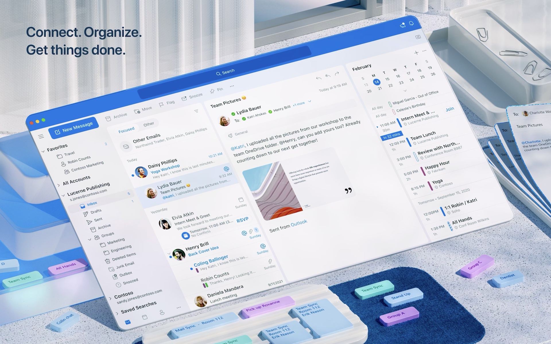 Microsoft додала кольорові профілі в Outlook, щоб ви могли зручно розділити робочі та особисті облікові записи
