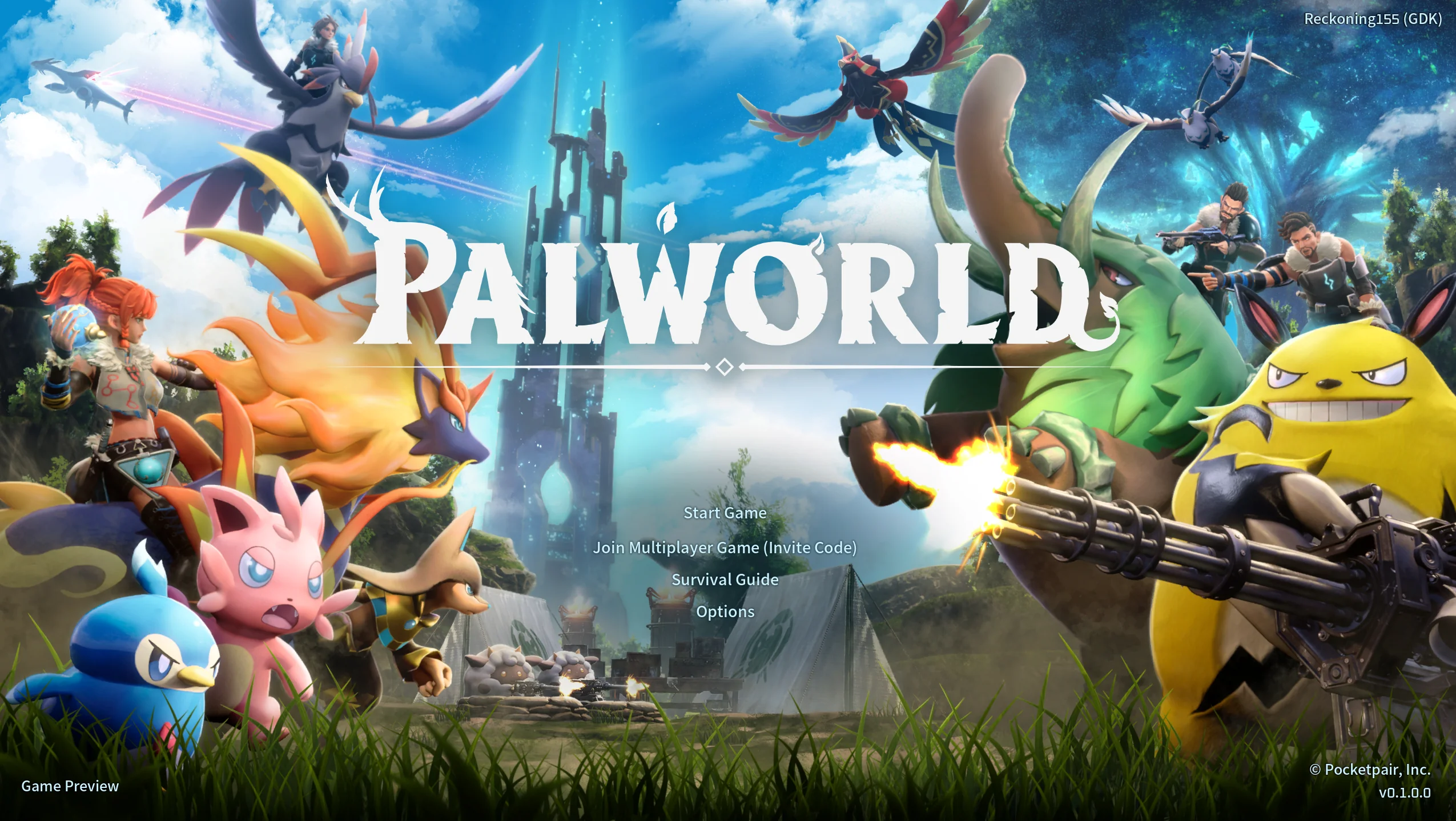 Piek online role-playing shooter Palworld op Steam bereikt 561 000 gebruikers
