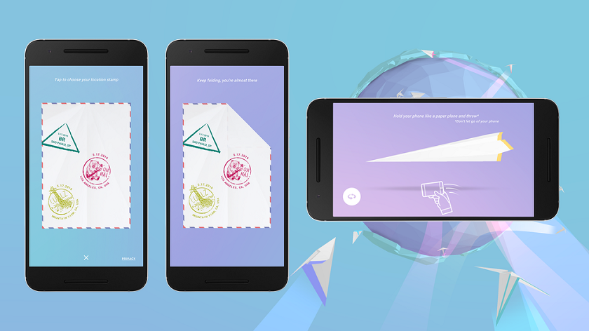 Paper Planes: Android — приложение для отправки виртуальных бумажных самолетиков
