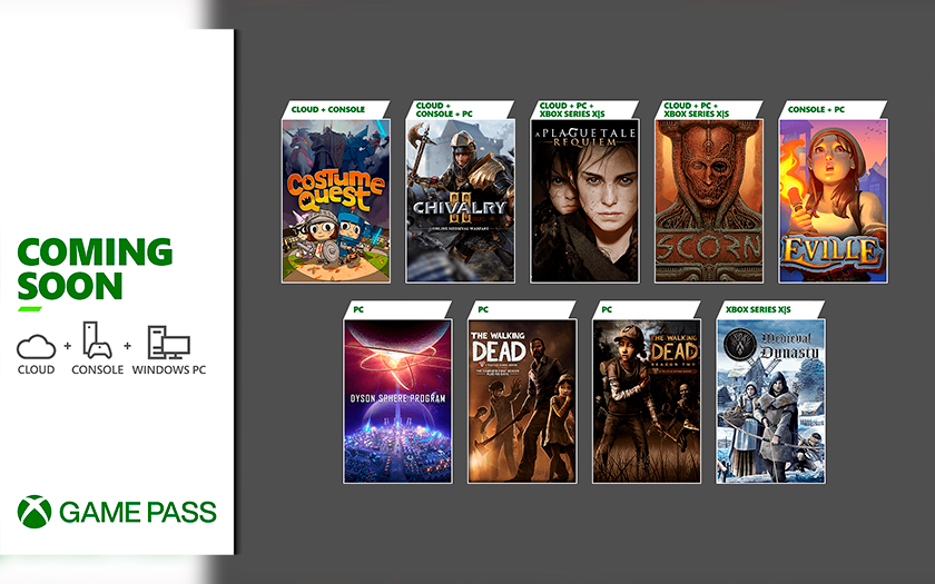 Первые два сезона The Walking Dead, Scorn, A Plague Tale: Requiem и другие: Перечень игр, которые пополнят библиотеку Xbox Game Pass с 4 по 18 октября