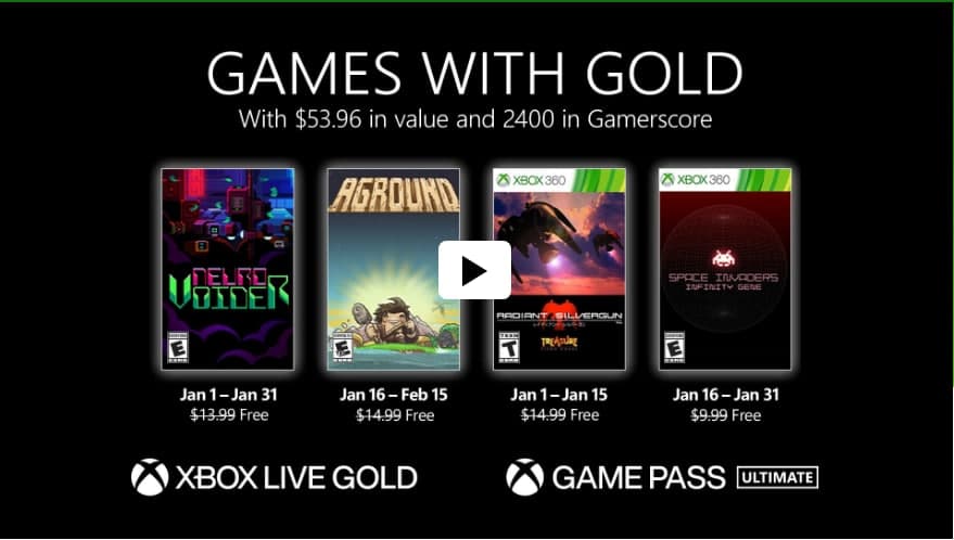 В січні Xbox Live відвідають Space Invaders Infinite Gene, Aground та інші