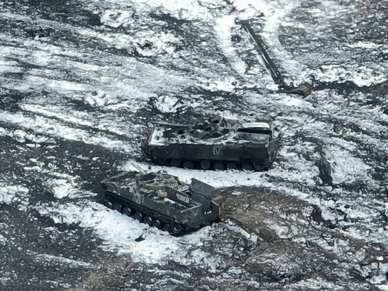 Les forces armées ukrainiennes ont détruit un convoi de matériel ennemi près d'Ugledar à l'aide de drones achetés à titre gracieux (photo)