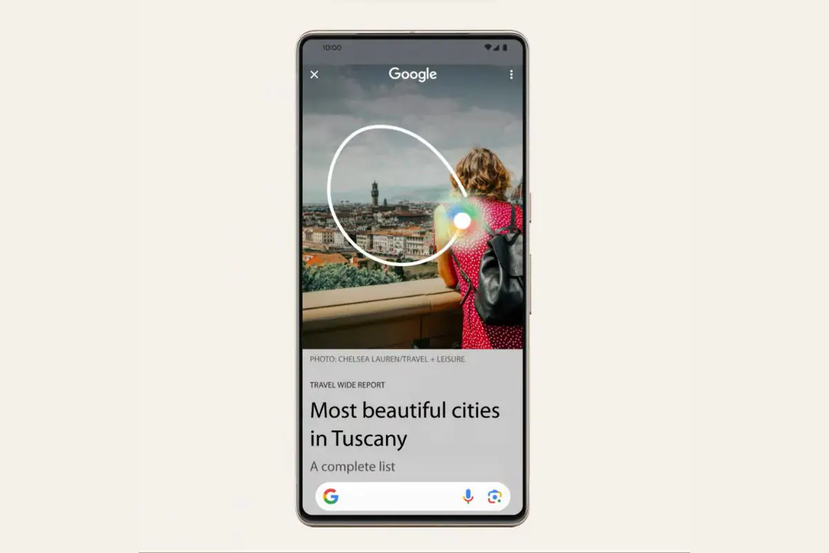 Google elimina el acceso directo a Google Lens desde Círculo a Buscar en su última actualización