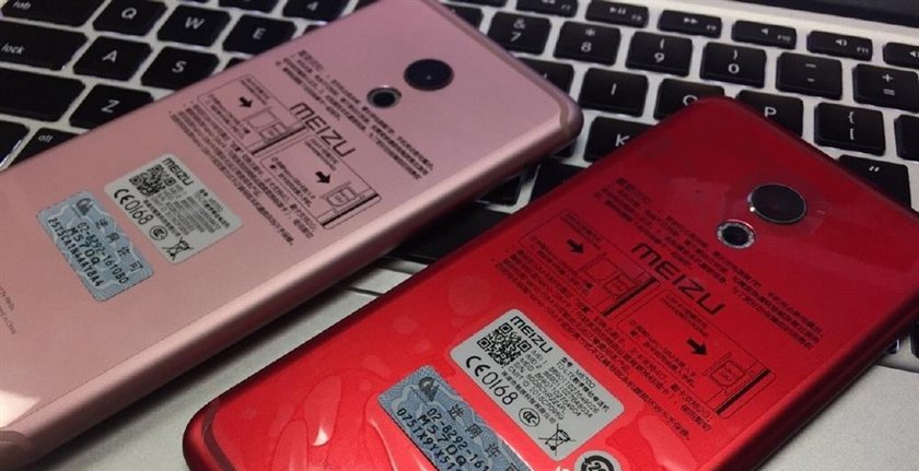 Красный и розовый Meizu Pro 6 на живых фото