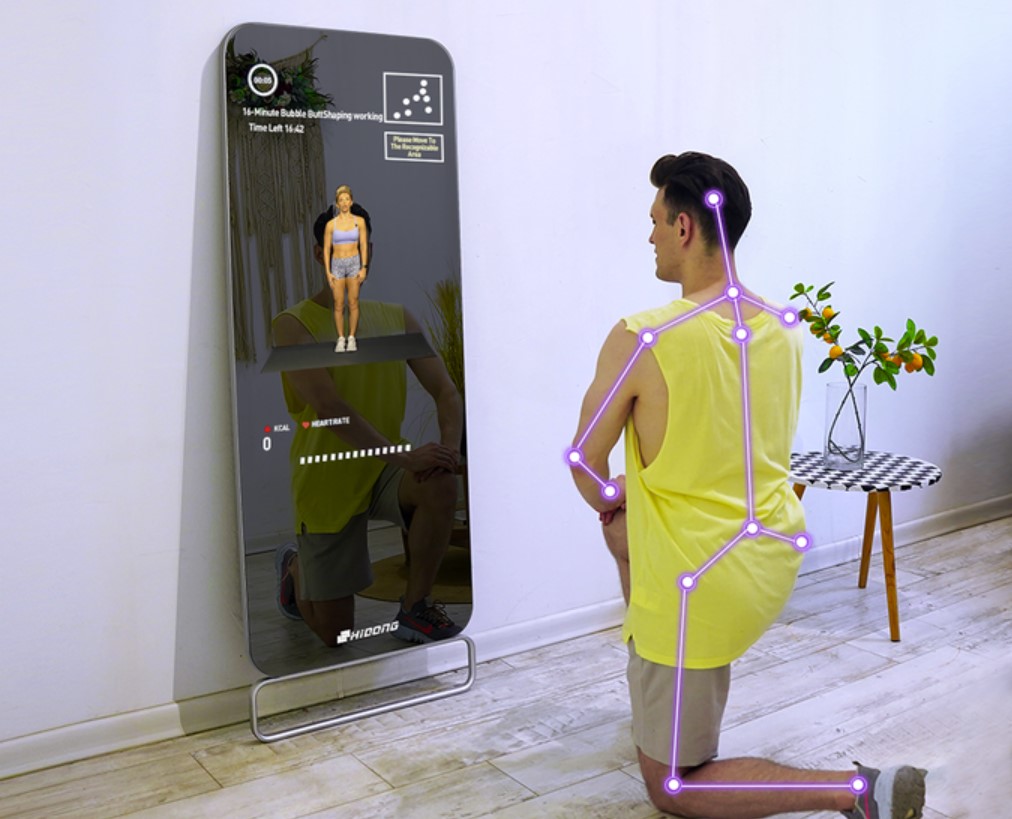 The ProHa Fitness Mirror is a smart-home gym and coach