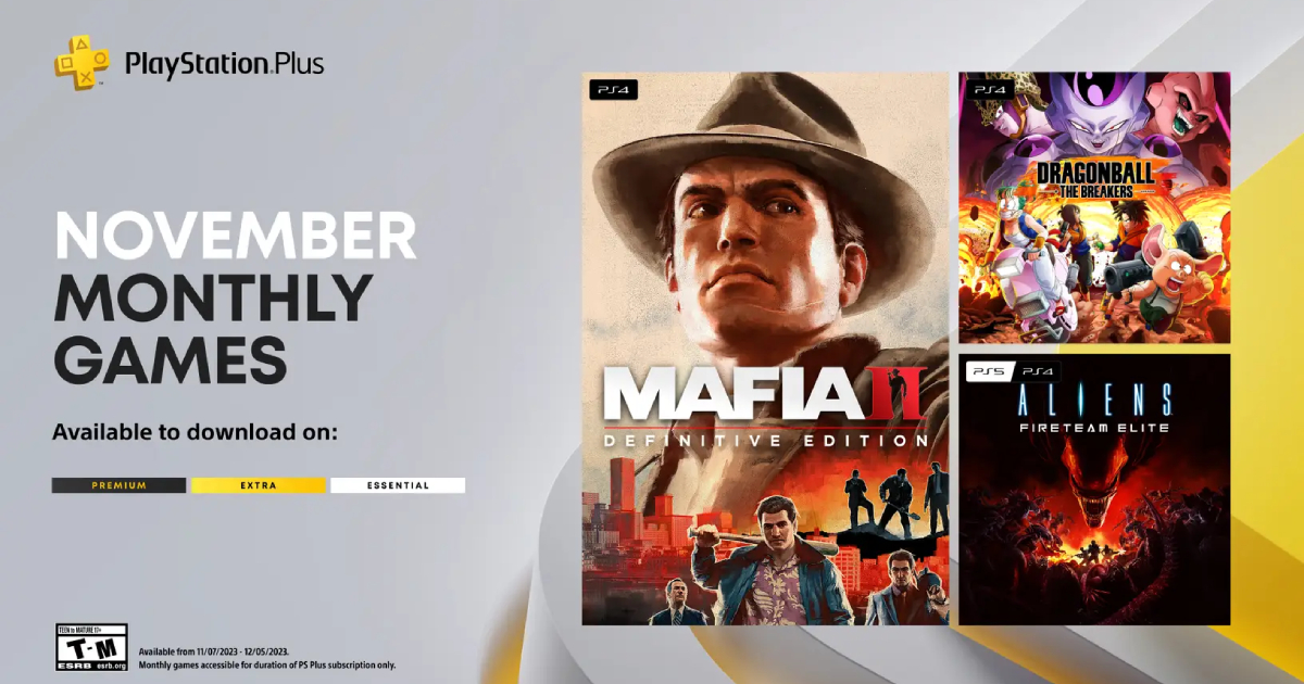 Mafia II: Definitive Edition, Dragon Ball: The Breakers and Aliens Fireteam Elite: Sony has announced three games that all PlayStation Plus subscribers will receive in November