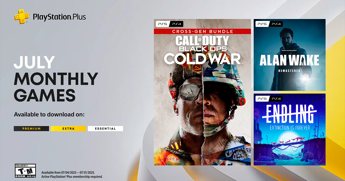 De skjemmer deg bort så mye de kan: PlayStation Plus-abonnenter får Black Ops Cold War, Alan Wake Remastered og Endling - Extinction is Forever i juli. 
