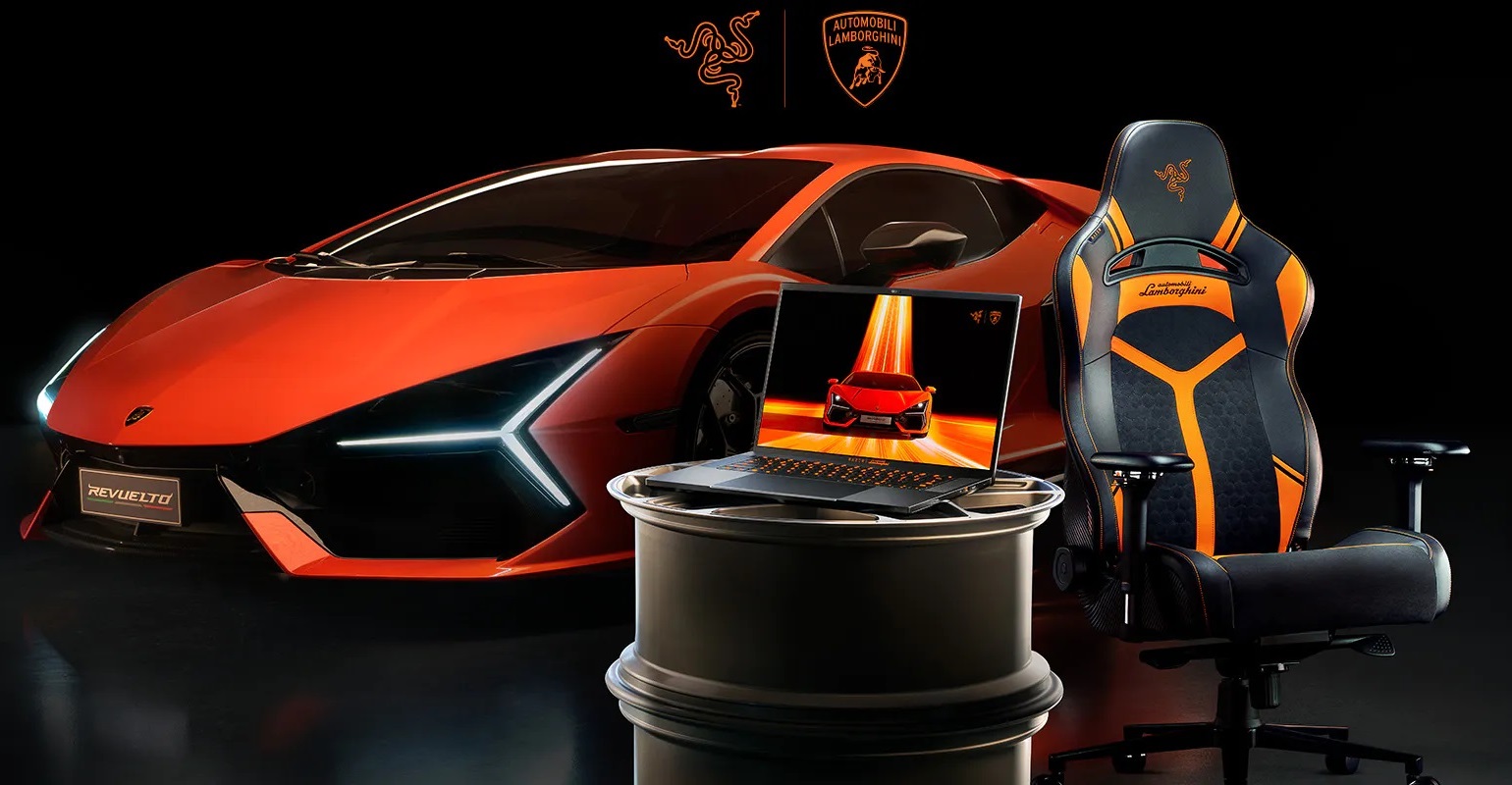 Razer og Lamborghini har avduket den bærbare datamaskinen Razer Blade 16 x Automobili Lamborghini Edition til 5000 dollar.