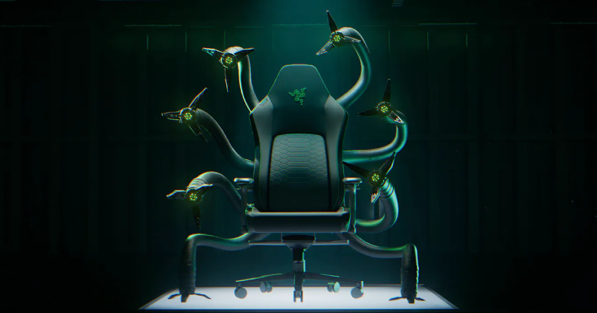Razer Cthulhu - the first gaming chair with robotic tentacles and artificial intelligence
