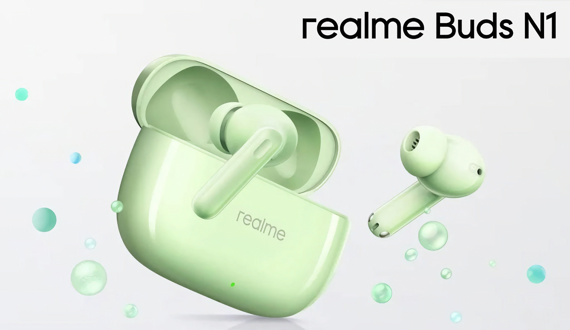 realme Buds N1: 12,4 mm drivere, ANC, IP55-beskyttelse og støtte for Spatial Audio for $ 29 