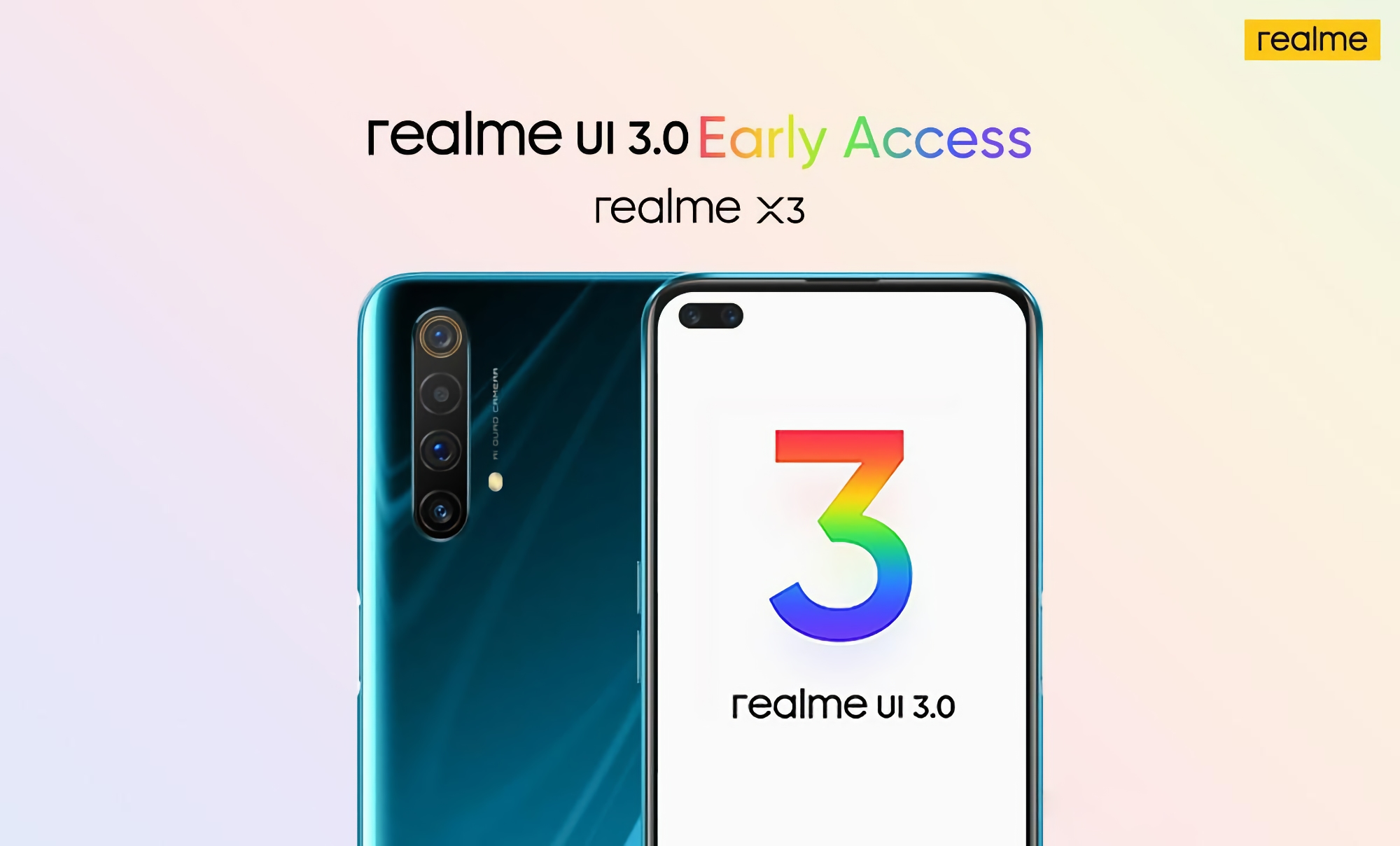 realme X3 et realme X3 SuperZoom obtiennent realme UI 3.0 basé sur Android 12