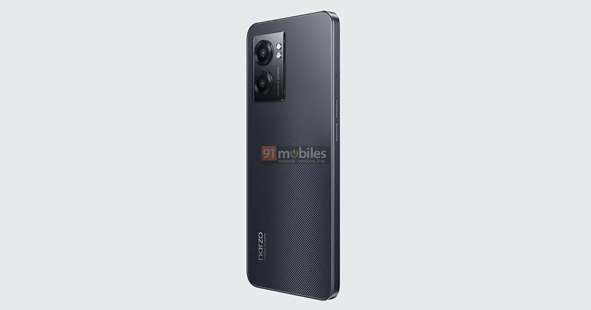 Так будет выглядеть realme Narzo 50 5G: бюджетный смартфон с чип MediaTek Dimensity 810 и AMOLED-экраном на 90 Гц