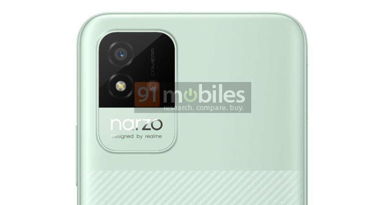 This is what the new budget smartphone Realme Narzo 50i will look like