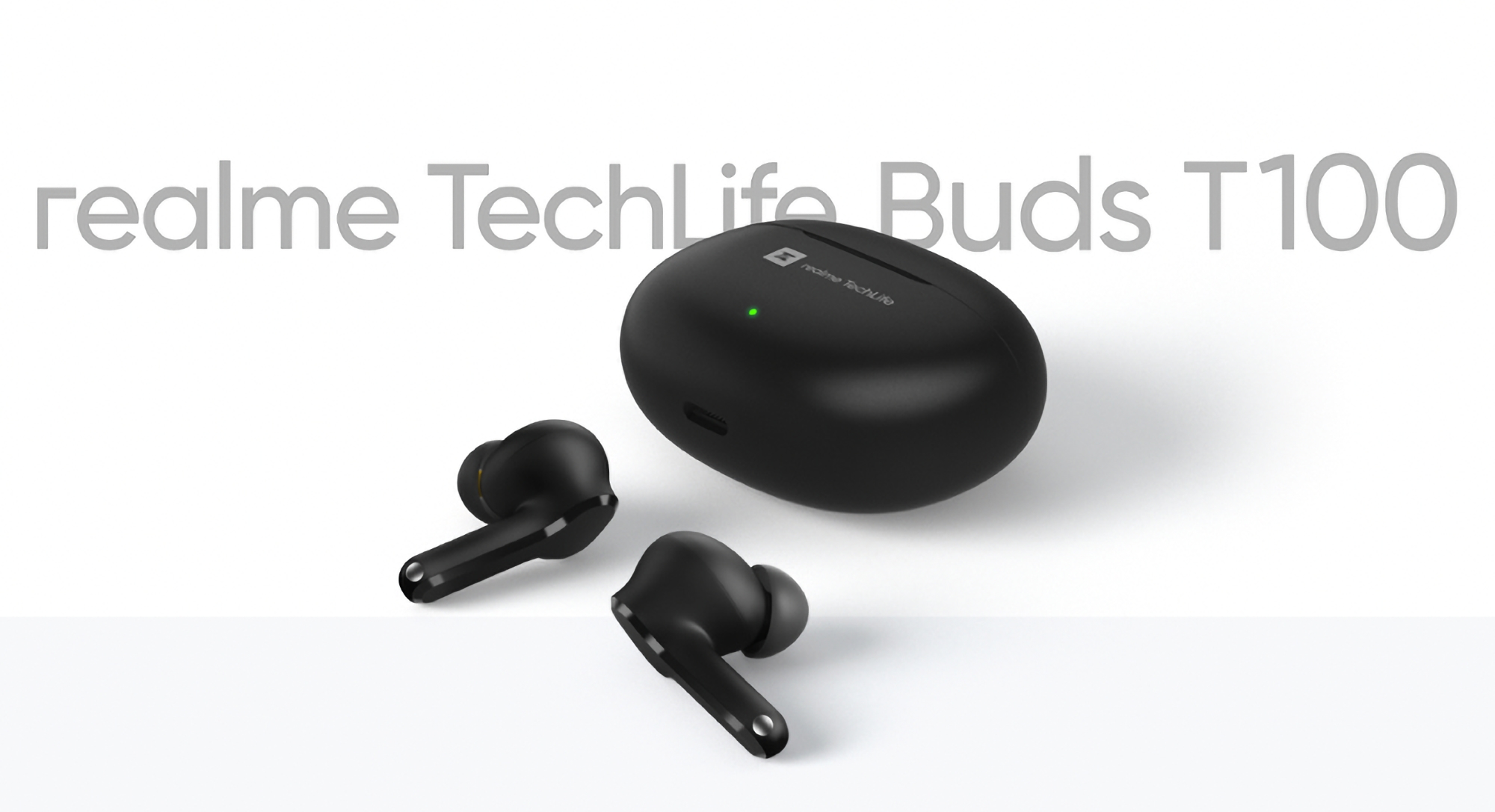 realme Buds T100: TWS-навушники з автономністю до 28 годин, захистом IPX5 та функцією Google Fast Pair за $18