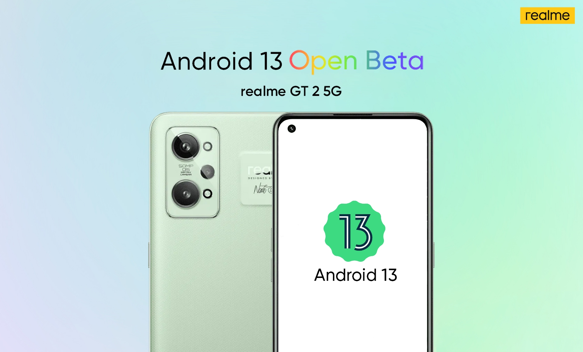 Realme GT 2 ha ottenuto una versione beta di Android 13