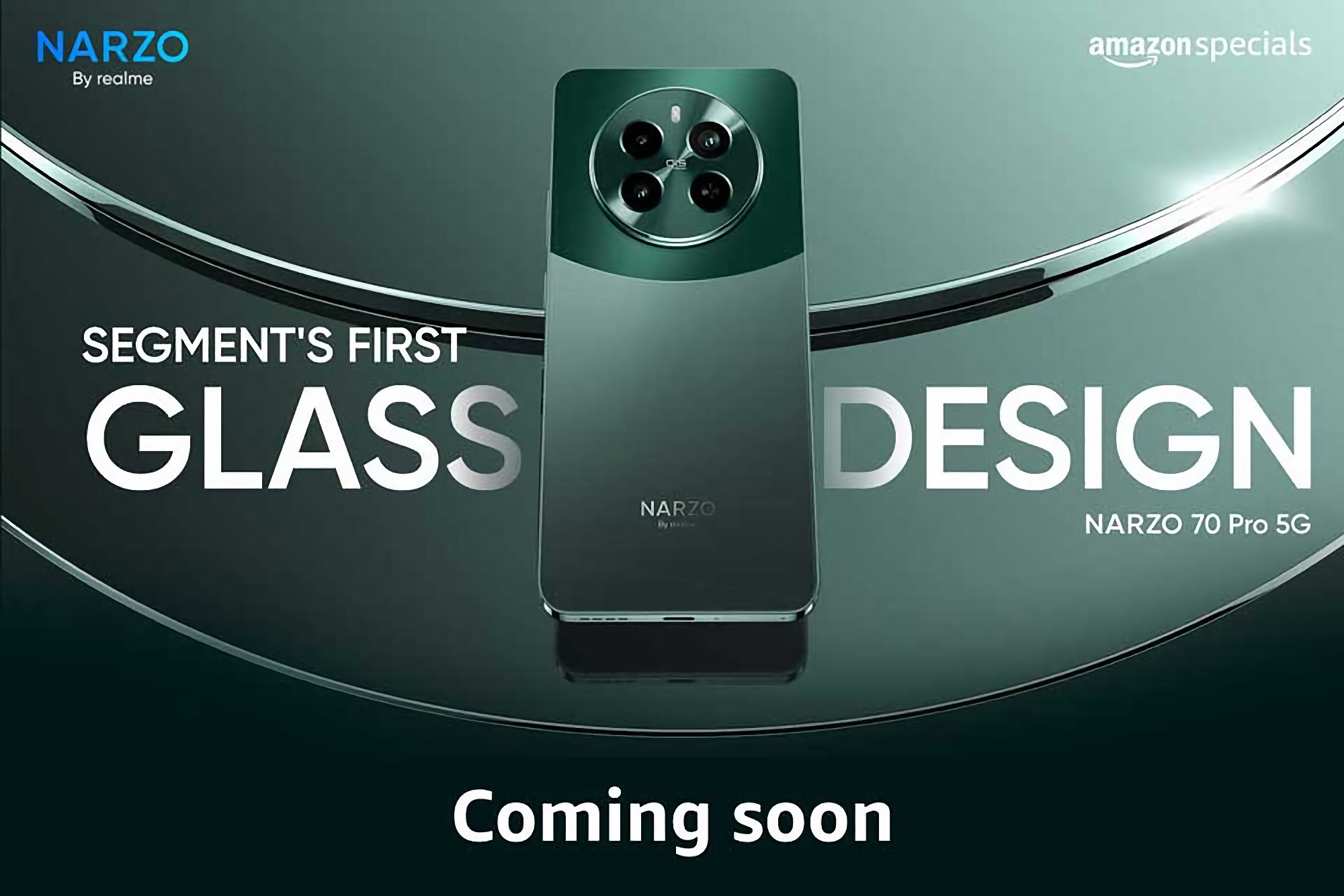 Uten å vente på presentasjonen: realme har avslørt hvordan Narzo 70 Pro 5G kommer til å se ut.