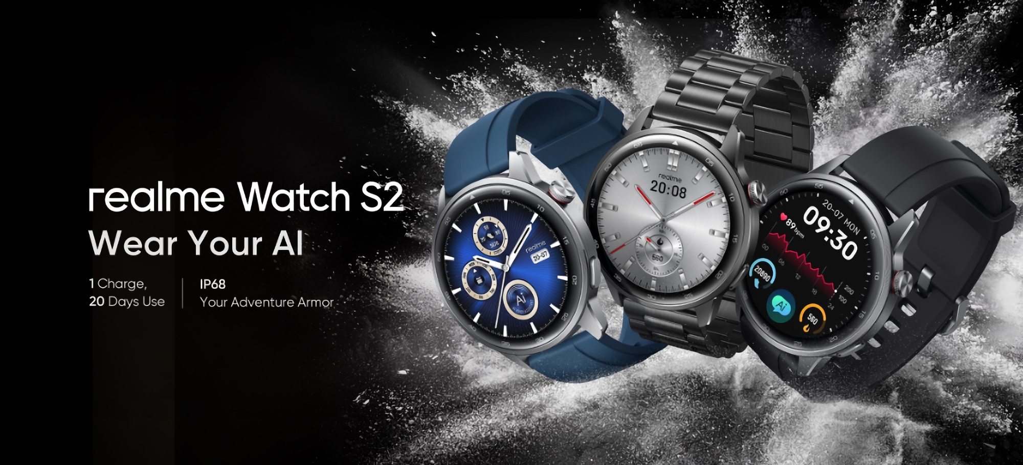 realme Watch S2: 1.43″ AMOLED display, Bluetooth calling support and ChatGPT-based AI voice assistant