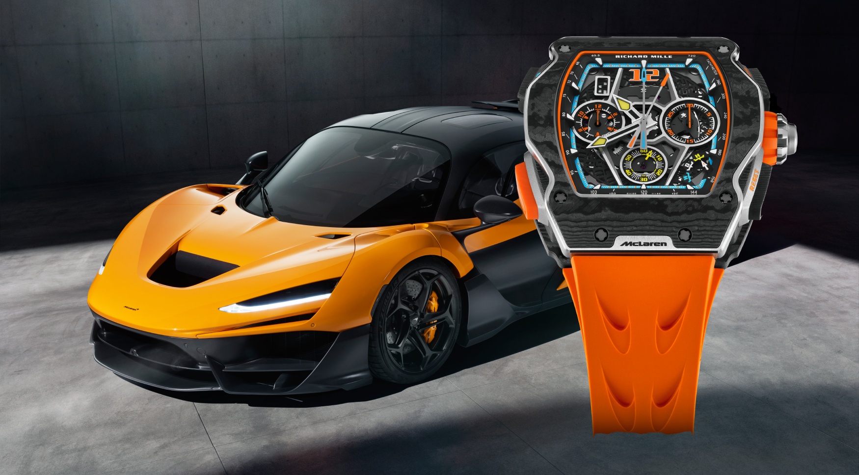 Richard Mille y McLaren presentan un reloj de 373.000 dólares en honor del hipercoche W1